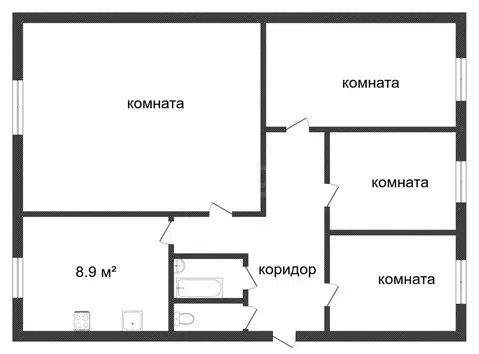 4-к кв. Калужская область, Калуга Турынино мкр, ул. Советская, 6 (86.4 ...