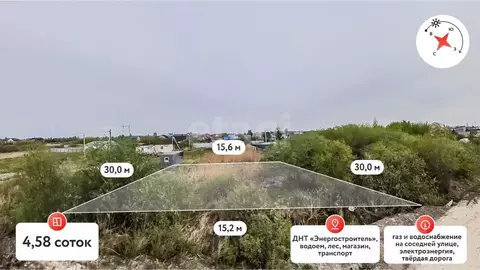 Участок в Тюменская область, Тюмень Энергостроитель СНТ, ул. Лесная ...