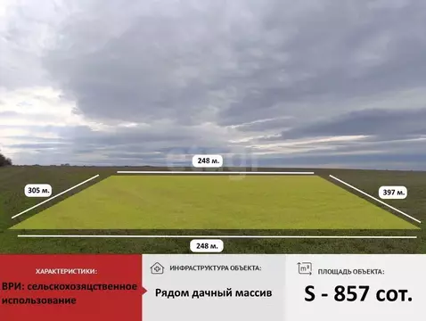 Участок в Крым, Симферопольский район, с. Перово  (857.14 сот.)