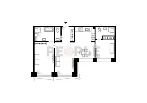 3-к кв. Москва Ленинградский просп., 37/6 (82.3 м)