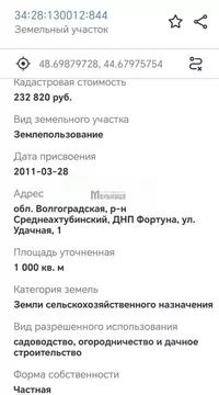 Участок в Волгоградская область, Среднеахтубинский район, Фрунзенское ...