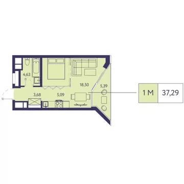 1-к кв. Крым, Ялта муниципальный округ, Виноградное пгт Новая Ливадия ...