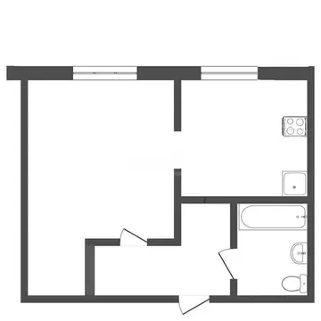1-комнатная квартира: Вологда, Залинейная улица, 22В (36.9 м)