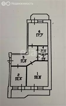 2-комнатная квартира: Махачкала, улица Юсупа Акаева, 27А (70 м)