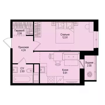 1-к кв. Ленинградская область, Всеволожский район, Заневское городское ...