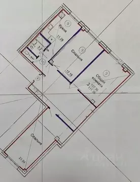 4-к кв. Саха (Якутия), Якутск Алгыс жилой комплекс (104.0 м)