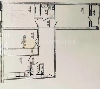 3-комнатная квартира: Смоленск, Красноборская улица, 8к6 (90 м)