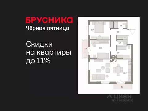 2-к кв. Курганская область, Курган Центральный жилрайон, Дом Кино ...