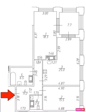 2-комнатная квартира: Санкт-Петербург, Петровский проспект, 28к2 (86 ...
