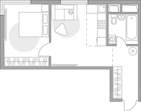 2-к кв. Московская область, Красногорск Опалиха мкр, Аникеевский жилой ...