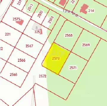 Участок в Тульская область, Тула городской округ, пос. Молодежный  ...