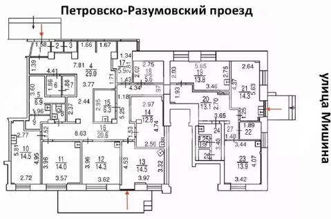 Помещение свободного назначения в Москва Петровско-Разумовский проезд, ...