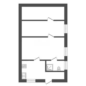 2-комнатная квартира: Батайск, Пролетарская улица, 112 (50 м)