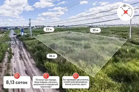 Участок в Тюменская область, Тюменский муниципальный округ, д. ...