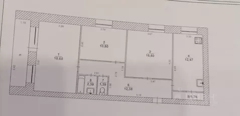 3-к кв. Ульяновская область, Ульяновск Кузоватовская ул., 38 (78.5 м)