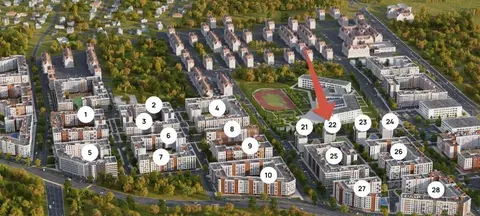 1-к кв. Калининградская область, Гурьевск ул. Героя России ...