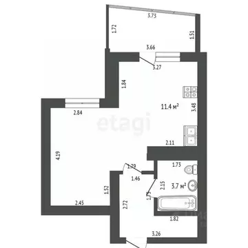 Студия Мордовия, Саранск просп. Российской Армии, 2 (33.4 м)