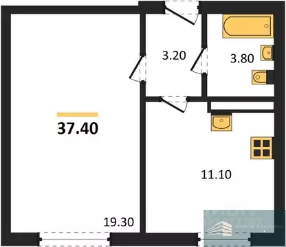 1-к кв. Воронежская область, Рамонский район, с. Ямное Счастье жилой ...