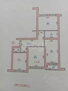 3-к кв. Северная Осетия, Владикавказ бул. Цветочный, 25к4 (103.0 м)