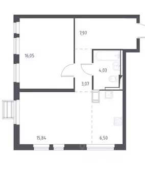 2-к кв. Московская область, Ленинский городской округ, д. Коробово ул. ...