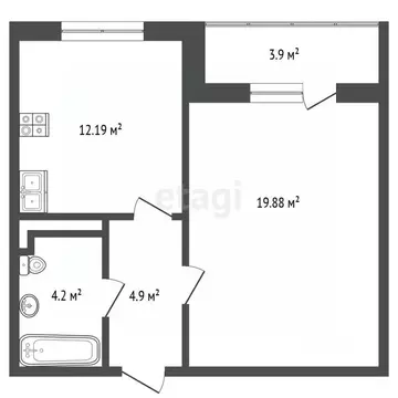 1-к кв. Москва ул. Татьянин Парк, 14к2 (44.5 м)