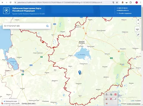 Участок в Новгородская область, Старорусский район, Ивановское с/пос, ...