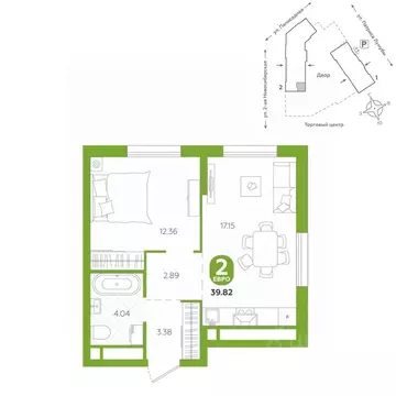 2-к кв. Свердловская область, Екатеринбург ул. Патриса Лумумбы, 4А ...