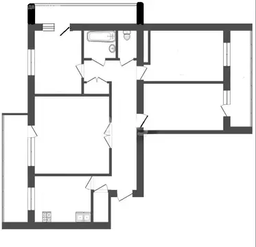 3-комнатная квартира: Евпатория, улица Чапаева, 47 (79.1 м)