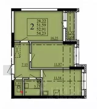 2-к кв. Башкортостан, Уфа Затон-Восточный жилрайон, Паруса жилой ...