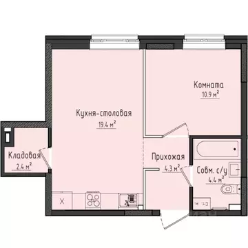 1-к кв. Удмуртия, Завьяловский район, с. Первомайский ул. Строителя ...