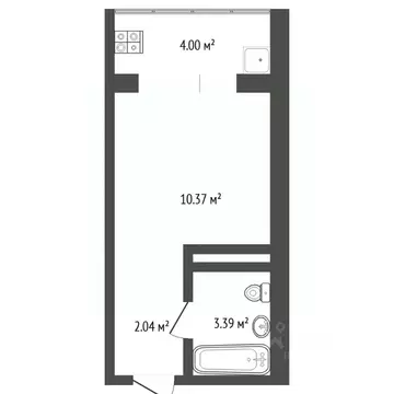 Студия Тюменская область, Тюмень ул. Новоселов, 117 (16.0 м)