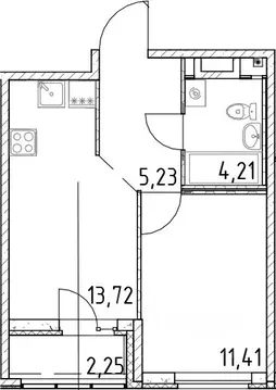 1-к кв. Ленинградская область, Всеволожский район, Свердловское ...