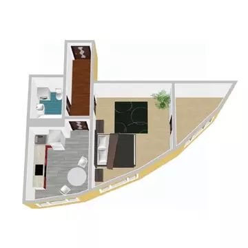 1-к кв. Воронежская область, с. Новая Усмань, Южный мкр Четыре Желания ...