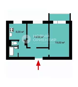 2-к кв. Свердловская область, Екатеринбург ул. Техническая, 26 (52.9 ...