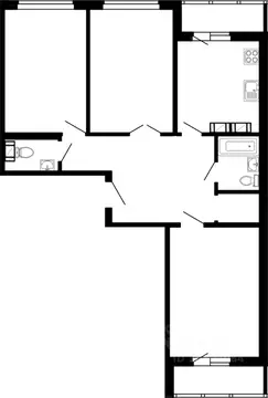 3-к кв. Ленинградская область, Всеволожский район, Заневское городское ...