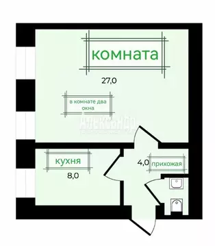 1-комнатная квартира: Санкт-Петербург, Невский проспект, 134Б (39.3 м)