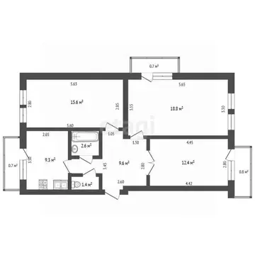 3-к кв. Крым, Феодосия ул. Киевская, 1А (70.0 м)