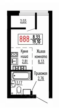 Студия Свердловская область, Екатеринбург ул. Лыжников, 3 (19.0 м)