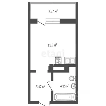 Студия Тюменская область, Тюменский муниципальный округ, д. Дударева ...