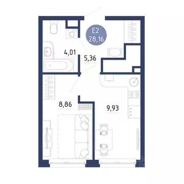 1-к кв. Рязанская область, Рязанский муниципальный округ, с. Дядьково ...