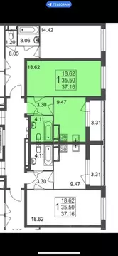 1-к кв. Московская область, Красногорск городской округ, Нахабино пгт ...