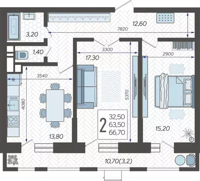 2-к кв. Краснодарский край, Краснодар 9-й километр мкр, ул. ...