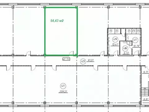 Офис в Москва Бауманская ул., 16 (54 м)