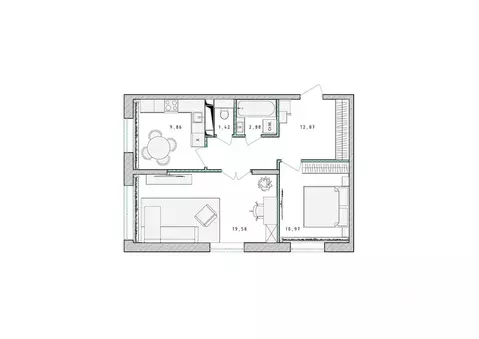 2-к кв. Московская область, Пушкино Ярославское ш., 194 (57.6 м)