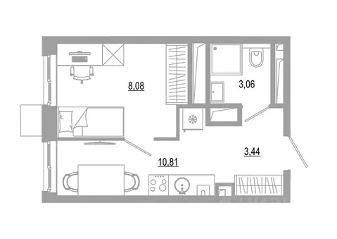 Студия Астраханская область, Астрахань Энергетическая ул. (25.39 м)