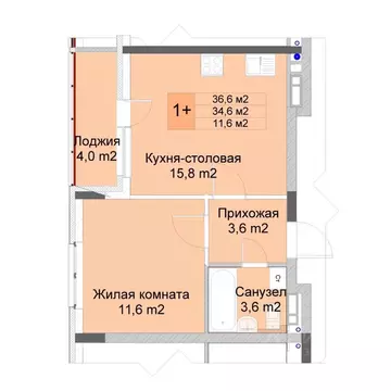 1-к кв. Нижегородская область, Нижний Новгород Кузнечиха Город жилой ...