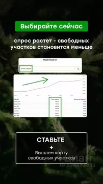 Участок в Татарстан, Зеленодольский район, Большеякинское с/пос  (10.0 ...