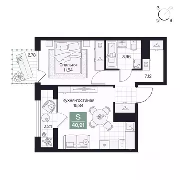 1-к кв. Волгоградская область, Волгоград просп. Имени В.И. Ленина, 59Г ...