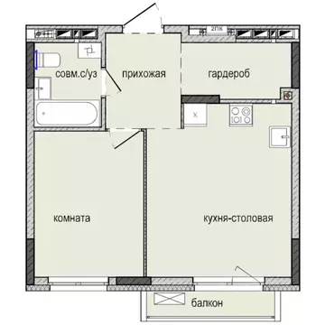 1-к кв. Удмуртия, Ижевск Культбаза жилрайон, 8-й мкр, Ежевика жилой ...