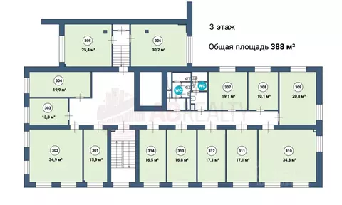 Офис в Москва Верхняя Красносельская ул., 17АС1б (21 м)